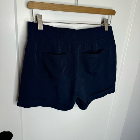 Athleta Midtown 4” Navy Blue Drawstring Cuffed Shorts Size XS - Picture 6 of 8